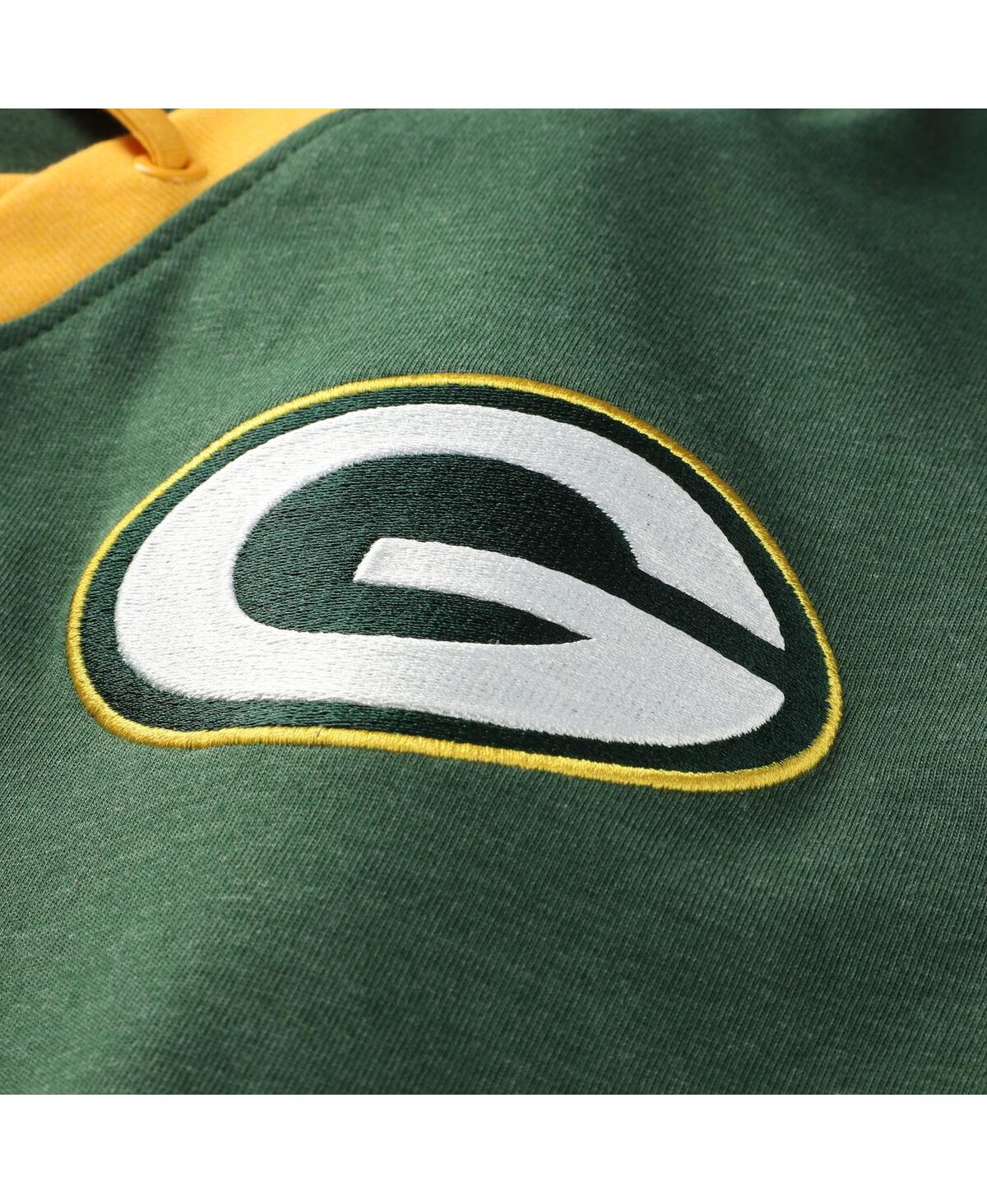 New Era Women's Green Green Bay Packers Throwback Lace-up Long-sleeve T-shirt In Green