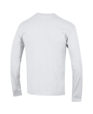 Men's&nbsp;White Georgia Bulldogs Arched Logo Long Sleeve T-Shirt