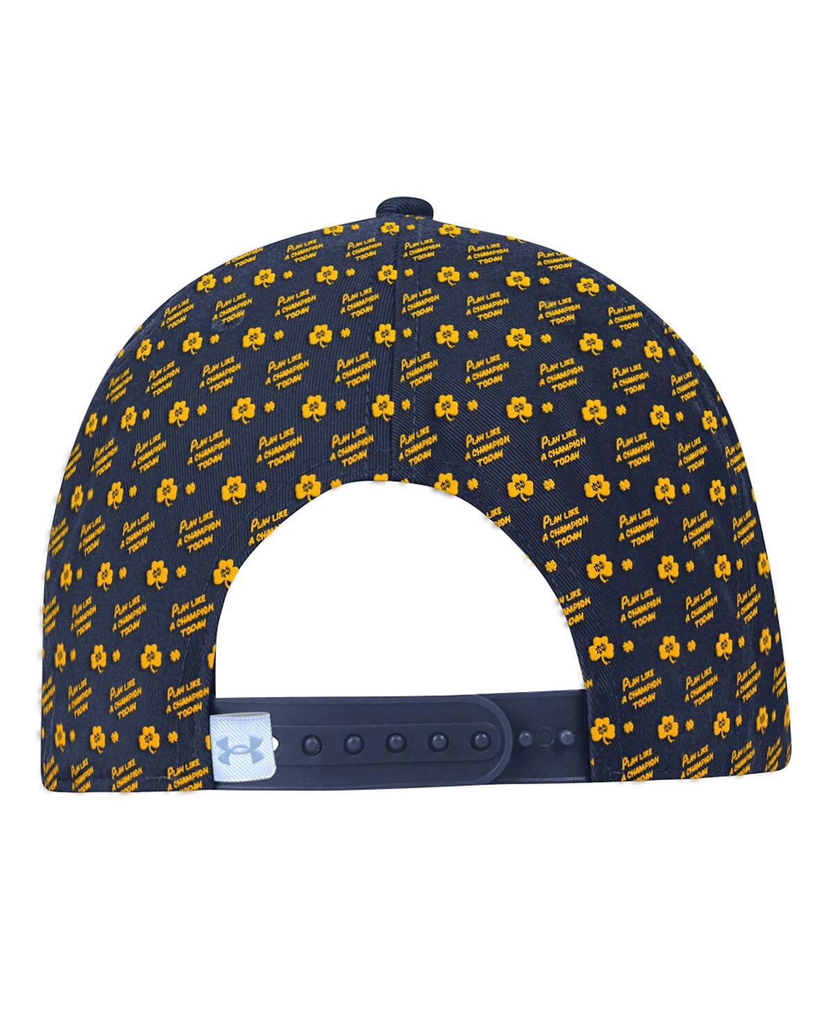 Under Armour Men's Navy Notre Dame Fighting Irish Gameday ArmourFuse Snapback Hat