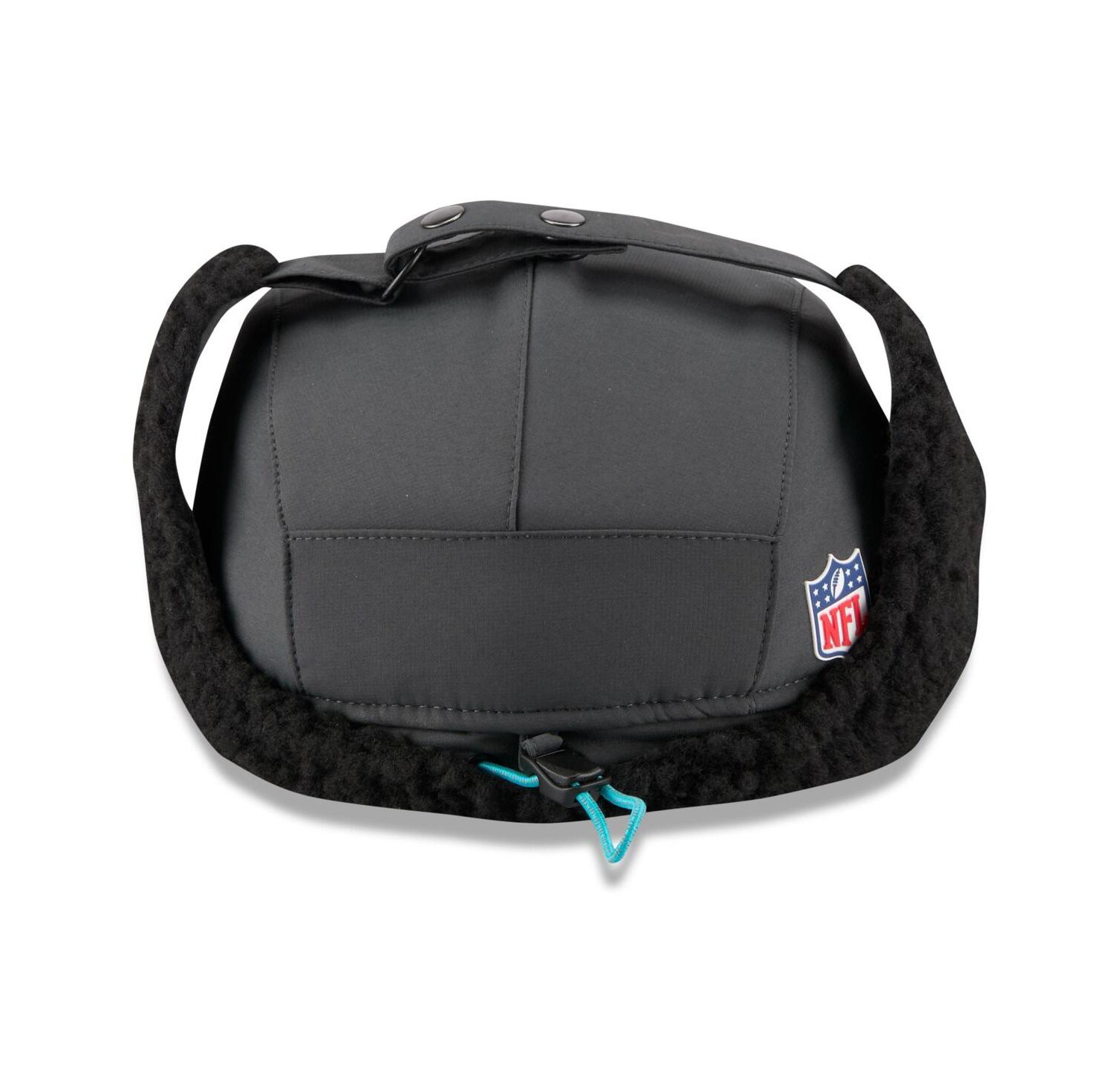Men's Charcoal Miami Dolphins 2025 Sideline Cold Weather Runner Dog Ear Adjustable Hat