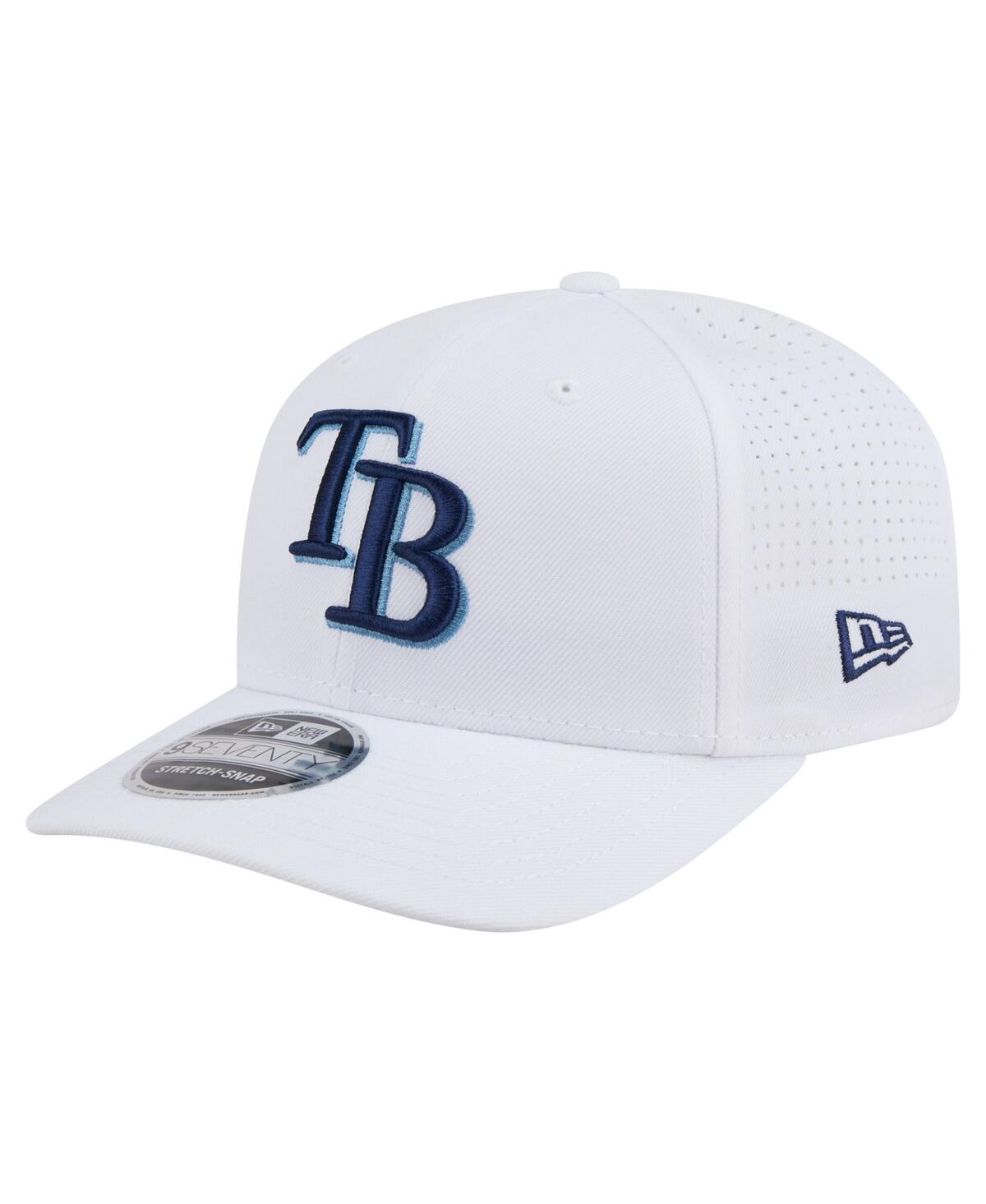 New Era Men's White Tampa Bay Rays Coolera 9seventy Adjustable Hat In White