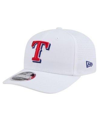 New Era - Men's White Texas Rangers COOLERA 9SEVENTY Adjustable Hat