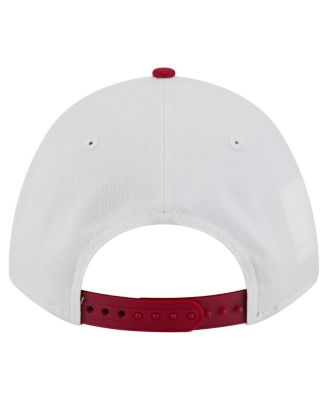 Men's White/Garnet South Carolina Gamecocks Arch Two-Tone Rope 9FORTY A-Frame M-Crown Adjustable Hat