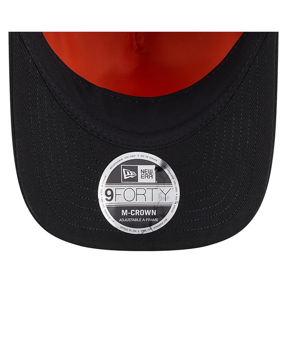 New Era x Alpha Industries Men's Black Seattle Mariners A-Frame 9FORTY Adjustable Hat