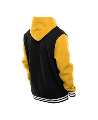 Men's Black/Gold Boston Bruins Full-Snap Fleece Hoodie Jacket