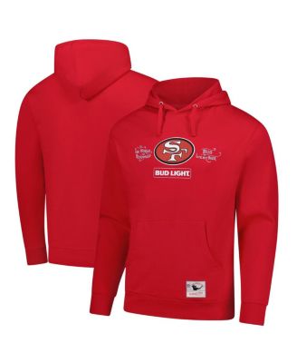 Men's Scarlet San Francisco 49ers NFL x Bud Light Vintage Pullover Hoodie