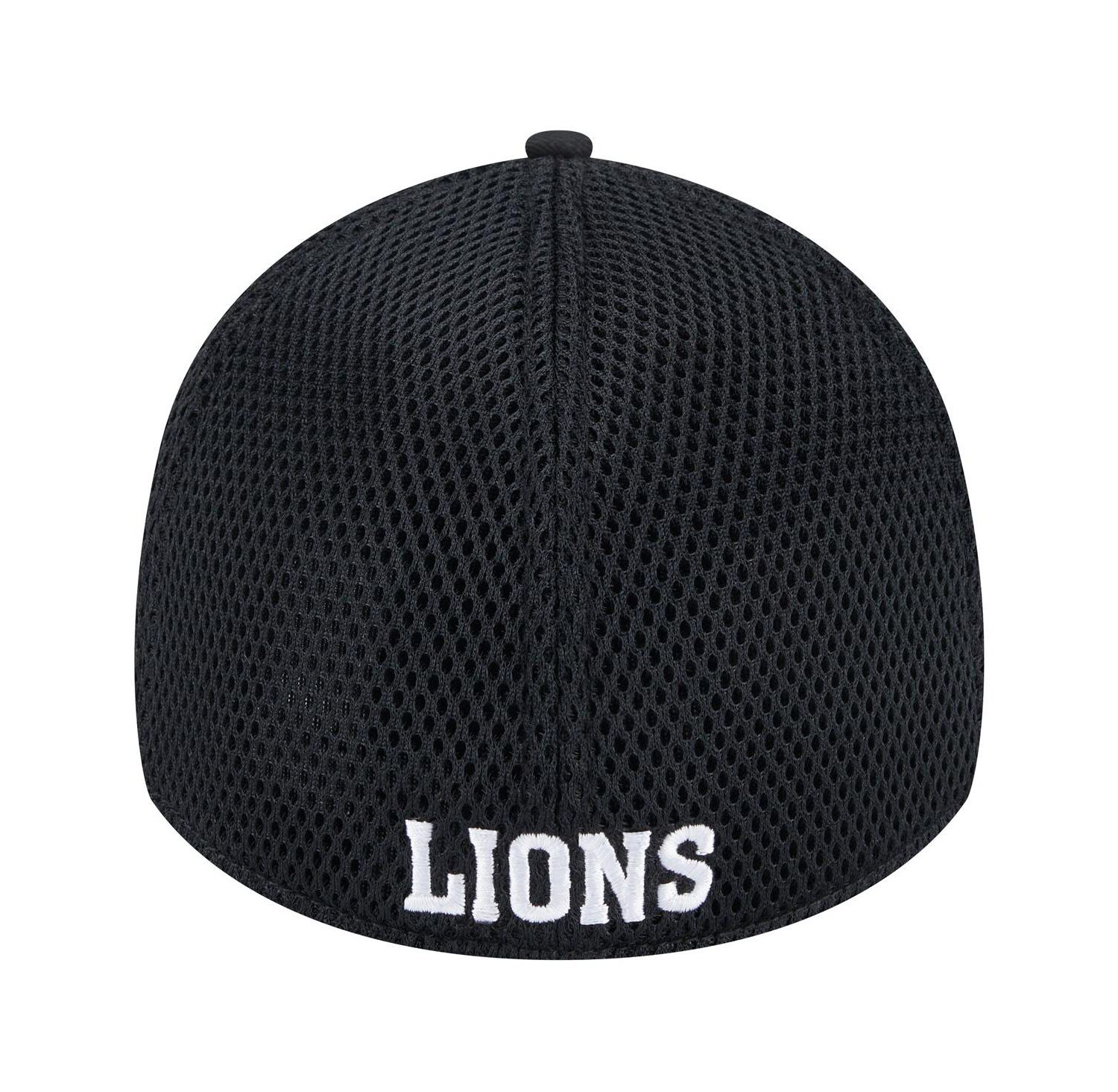 Men's Black Detroit Lions Main Neo 39THIRTY Flex Hat