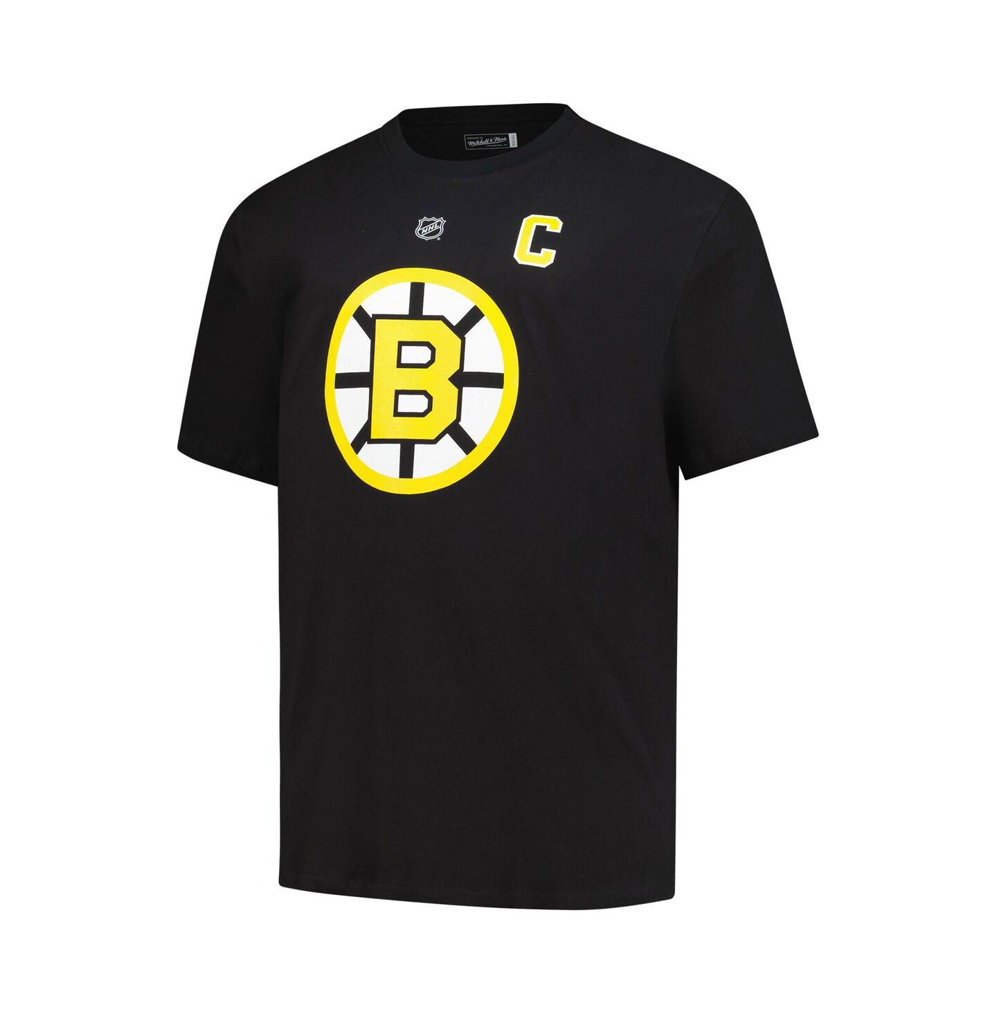 Мужская футболка Mitchell & Ness Ray Bourque Black Boston Bruins Big & Tall Name & Number — фото 3