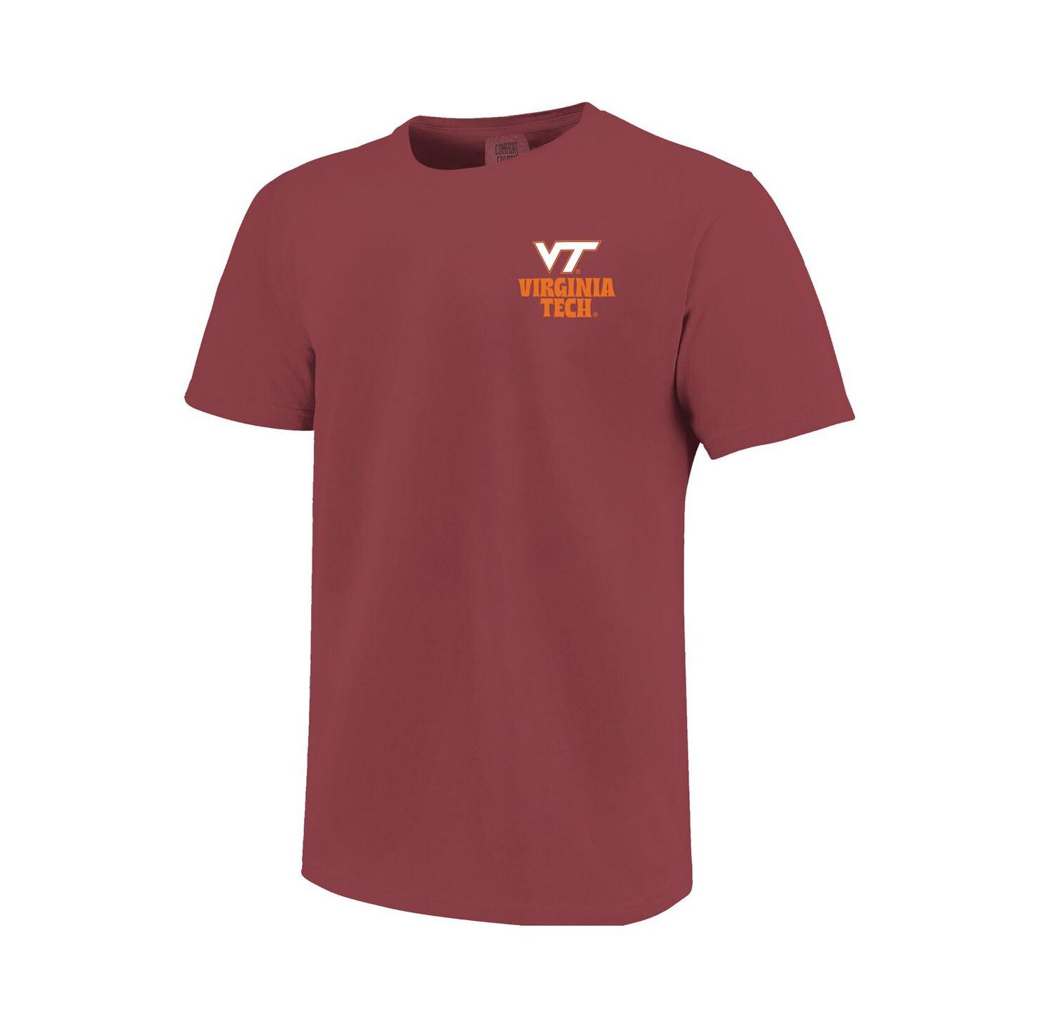 Men's Maroon Virginia Tech Hokies Comfort Colors Thick Lined Landscape T-Shirt