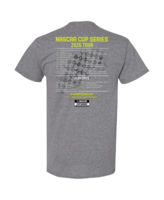 Men's Heather Charcoal William Byron 2026 NASCAR Schedule T-Shirt