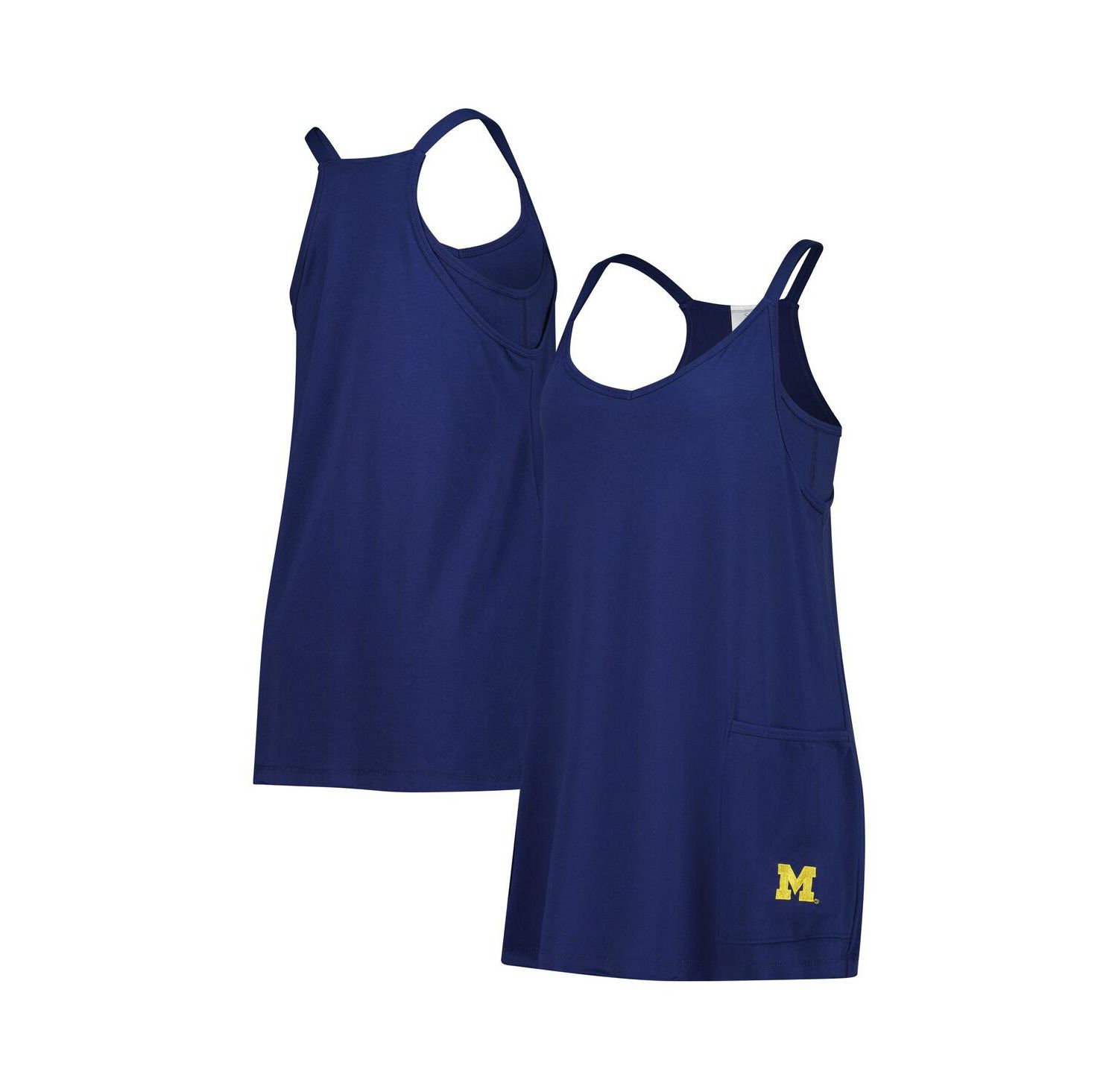 Women's Navy Michigan Wolverines Active Pocketed Skort Dress