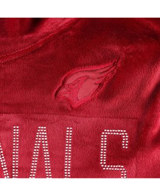 DKNY Women's Sport Cardinal Arizona Cardinals Deliliah Rhinestone Funnel Neck Pullover Sweatshirt