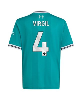 Big Boys and Girls Virgil van Dijk Green Liverpool 2025/26 Third Replica Player Jersey