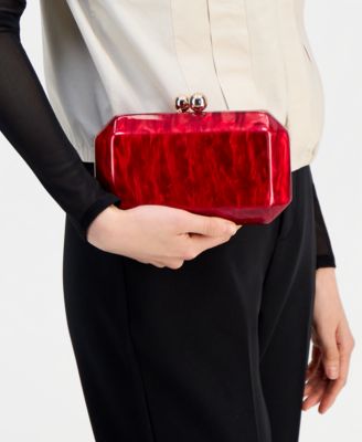 Acrylic Swirl Minaudiere Clutch, Macy's Exclusive