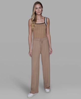 Petite Wide-Leg Ankle Pants