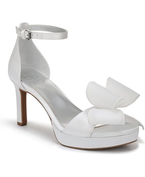 Женские сандалии Naturalizer Always Rhinestone Bow Dress Sandals, цвет: Жемчужный белый атласный