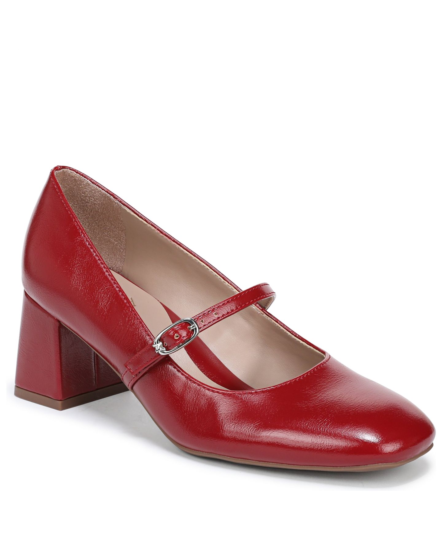 Женские туфли Naturalizer Dancing Mary-Jane Block-Heel, цвет: Красная искусственная кожа — фото 1