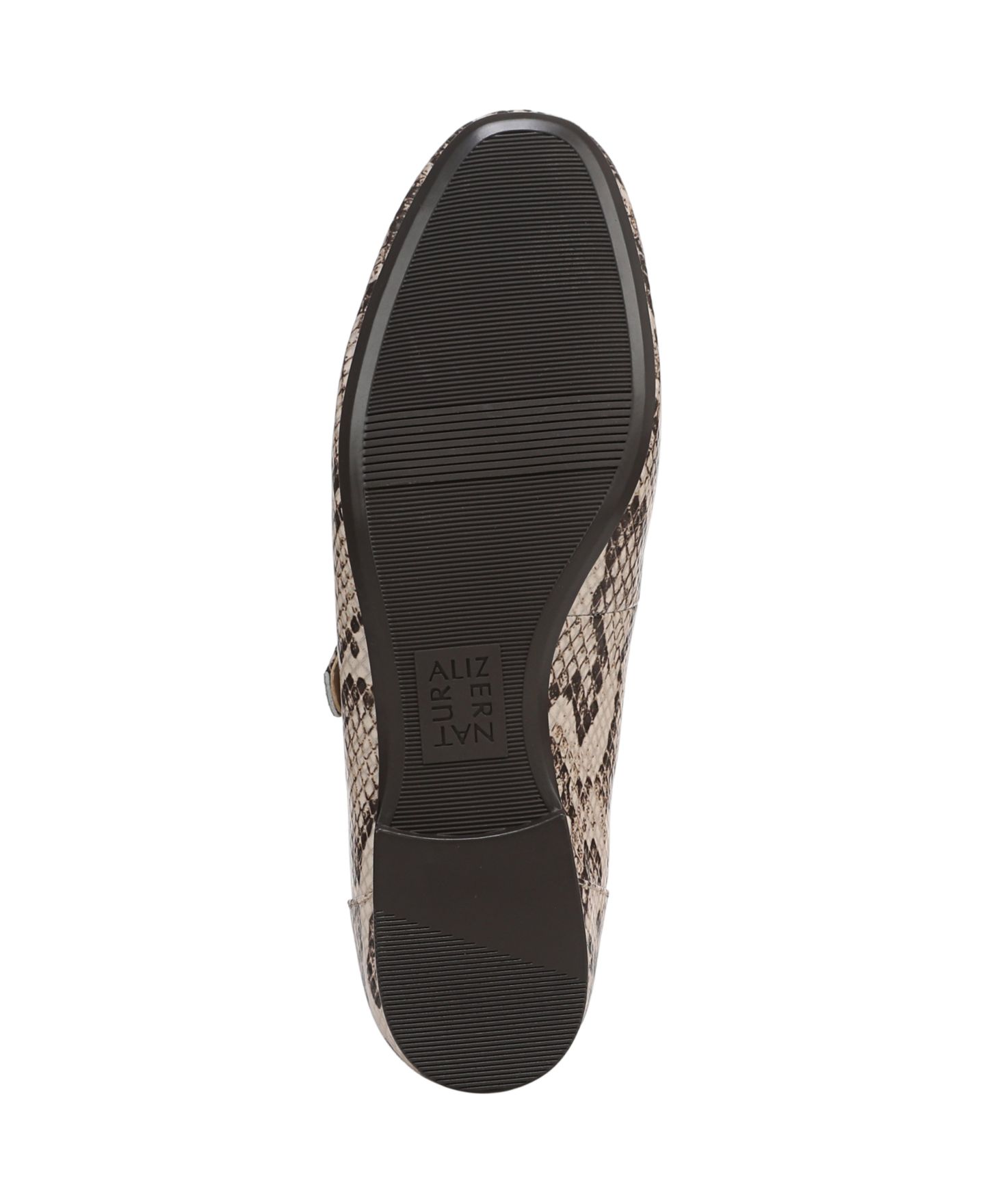 Женские балетки Naturalizer Kelly Mary-Jane Flats, цвет: Бежевый змеиный с принтом искусственная кожа — фото 5