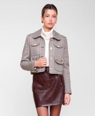 Avec Les Filles - Women's Four Pocket Cropped Jacket
