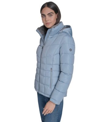Women's Stand Collar Lined Puffer Jacket