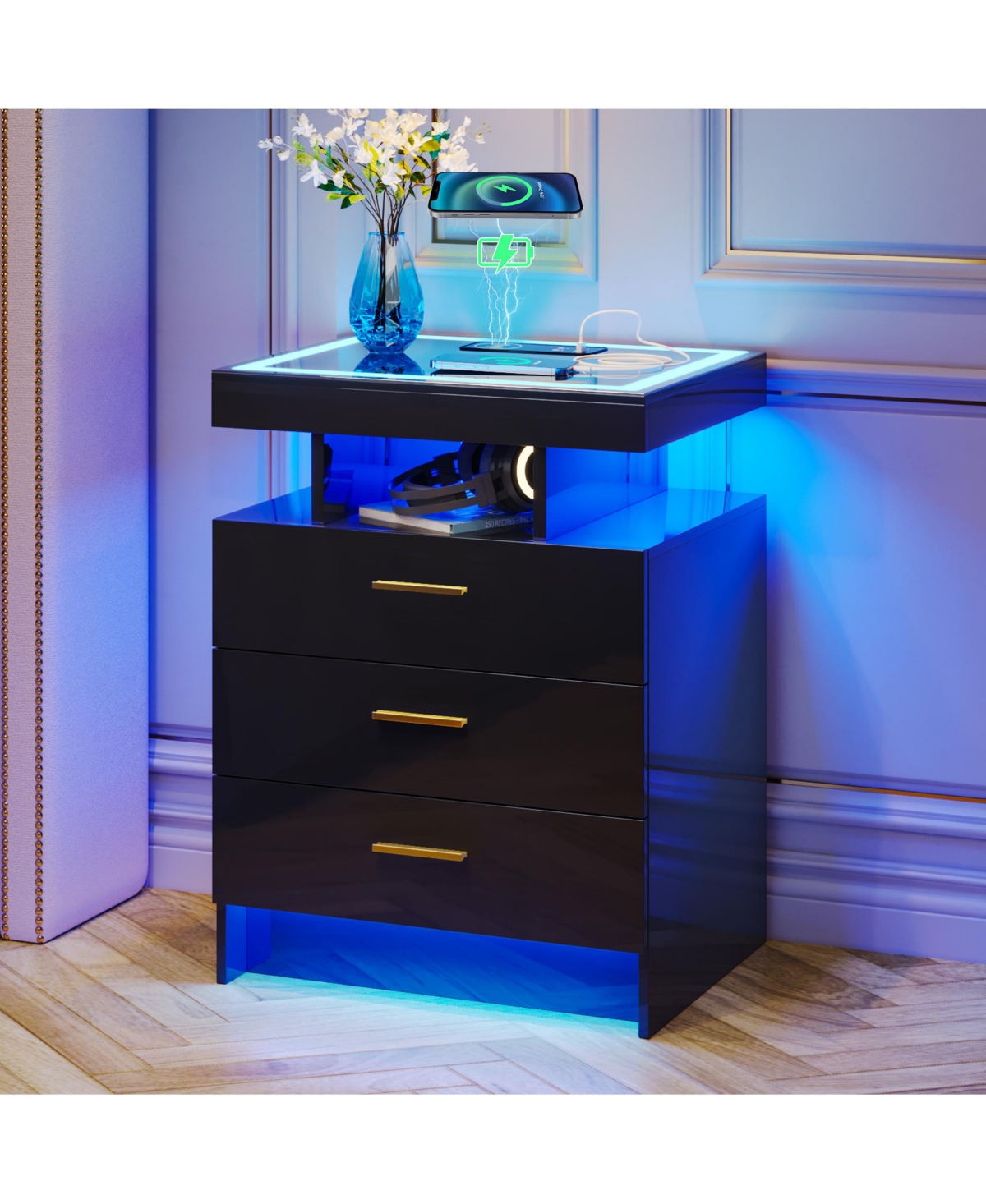 Vlsrka Vanity Makeup Desk with Mirror and Lights
