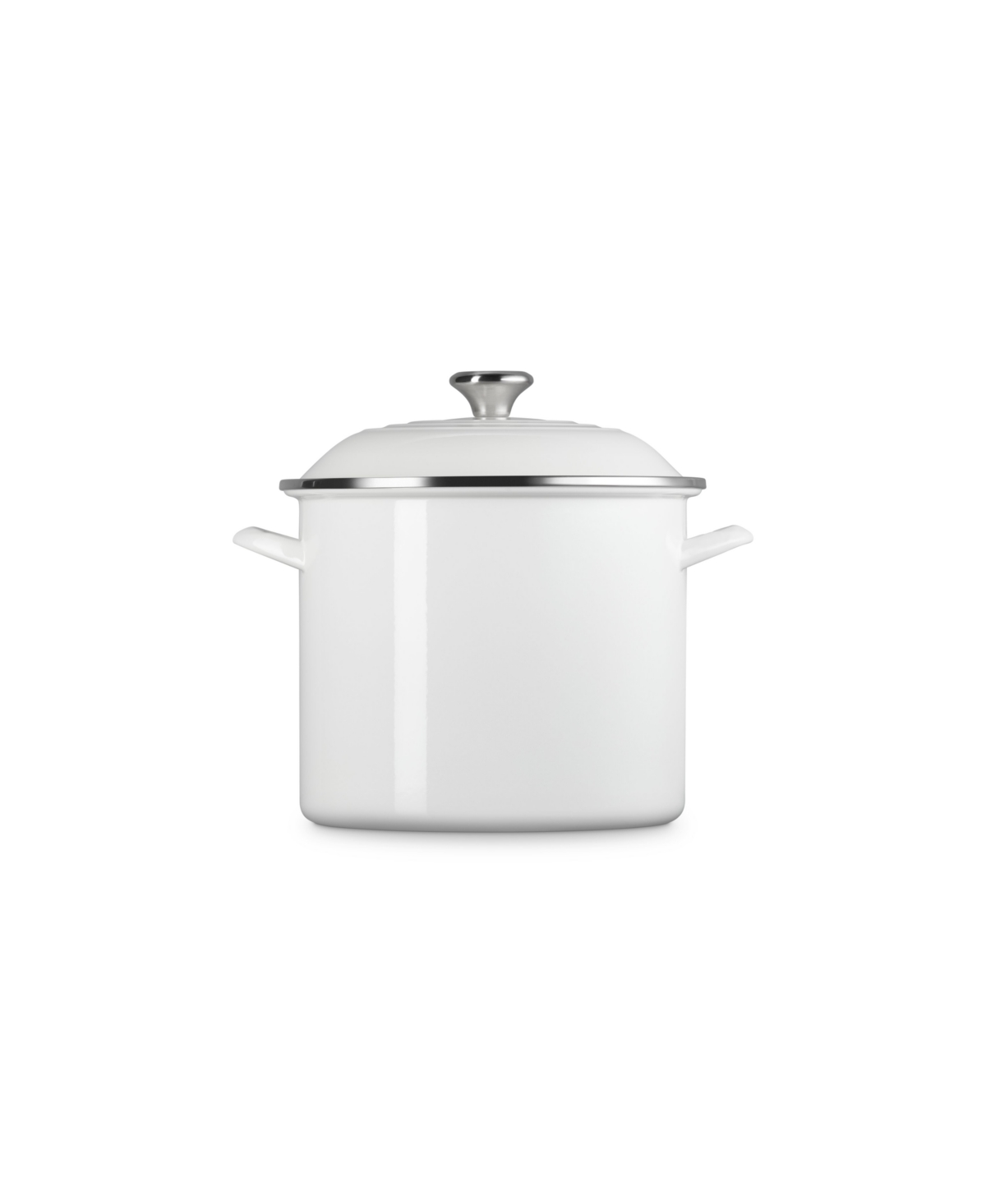 Le Creuset Enamel On Steel 12-quart Classic Round Stockpot In White