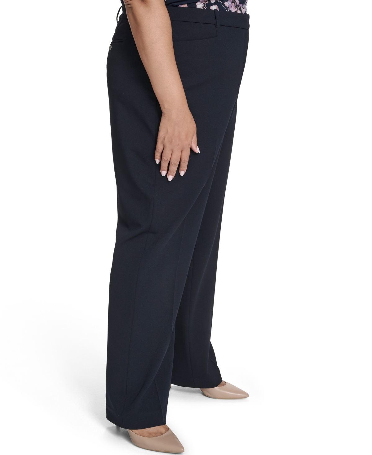 Calvin Klein Plus High Waist Modern Fit Pants