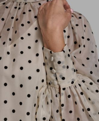 Women's Organza Mock Neck Two-Piece Shift Dress