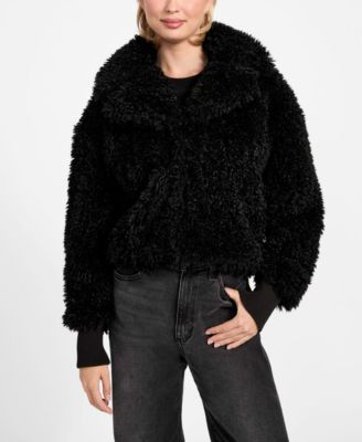 GUESS - Women's Flavie Crop Long-Sleeves Jacket