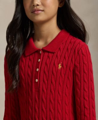 Girls' 7-16 Lunar New Year Long-Sleeve Sweater Dress