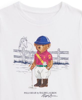 Girls' 2T-6X Polo Bear Printed T-Shirt