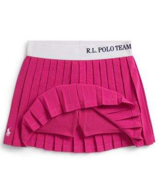 Girls' 2T-6X Polo Team Pleated Skort