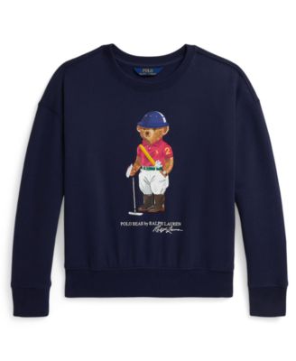 Polo Ralph Lauren - Girls 7-16 Graphic Printed Boxy Long-Sleeve Sweatshirt