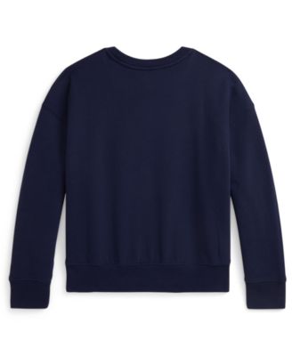 Girls' 7-16 Graphic Printed Boxy Long-Sleeve Sweatshirt