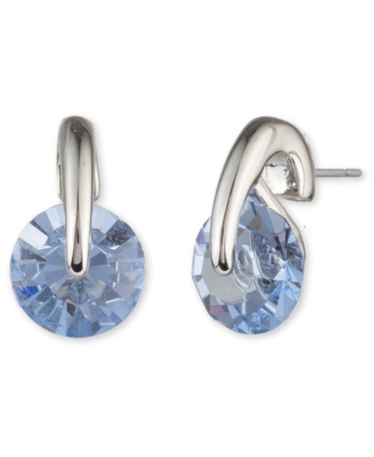 Givenchy 2-Pc. Set Color Floating Stone & Crystal Cuff Bangle Bracelet Matching Stud Earrings