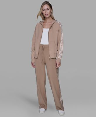 Petite Hooded Zip-Front Sweatshirt