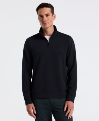 Men's Neoprene Quarter-Zip Long-Sleeve Sweater