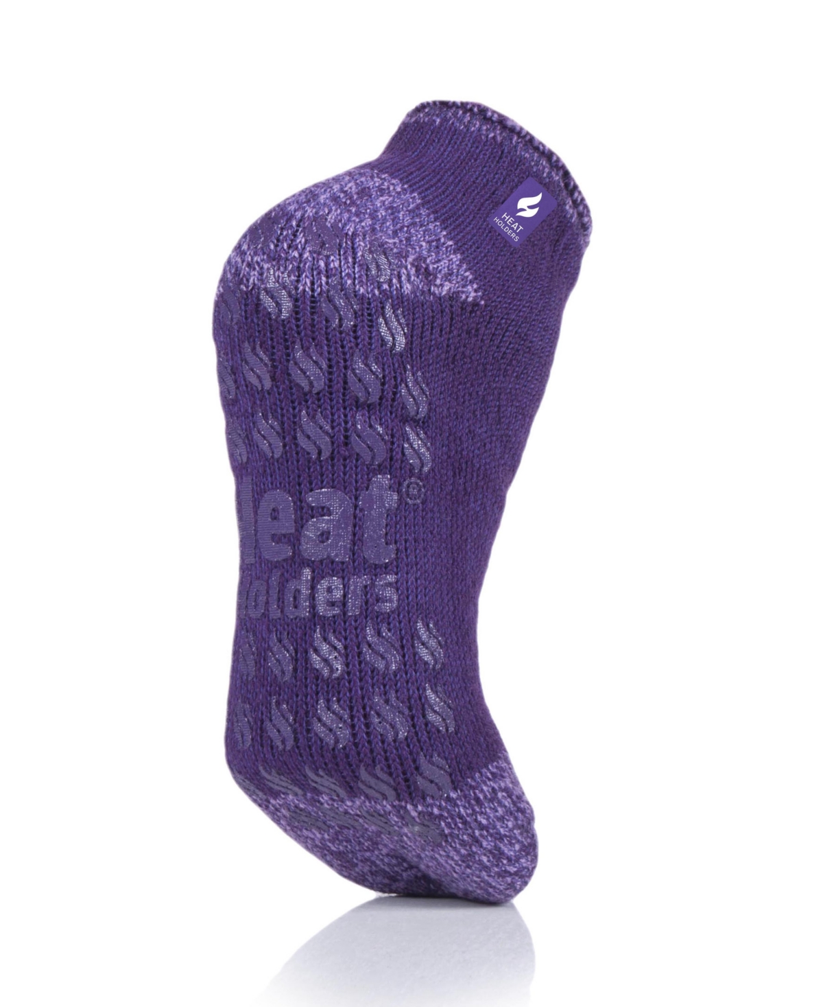 Heat Holders Twist Ankle Slipper Socks In Purple