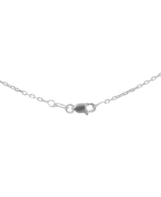 Tahitian Pearl (8mm) and Diamond (1/10 ct. t.w.) Pendant Necklace in Sterling Silver