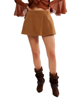 Women's Paradise Found Faux Suede Mini Skort