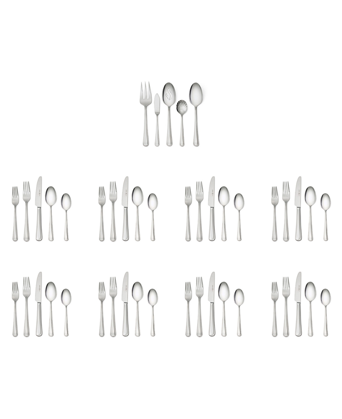 Henckels Cottage 45-pc. Flatware Set, Service For 12 In Silver