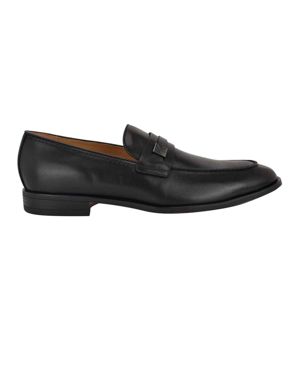 Calvin Klein Obexx Apron Toe Loafer In Black