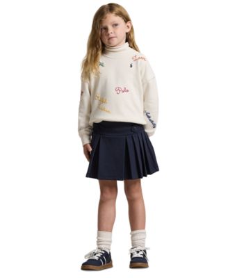 Polo Ralph Lauren - Toddler & Little Girls Pleated Ponte Skort
