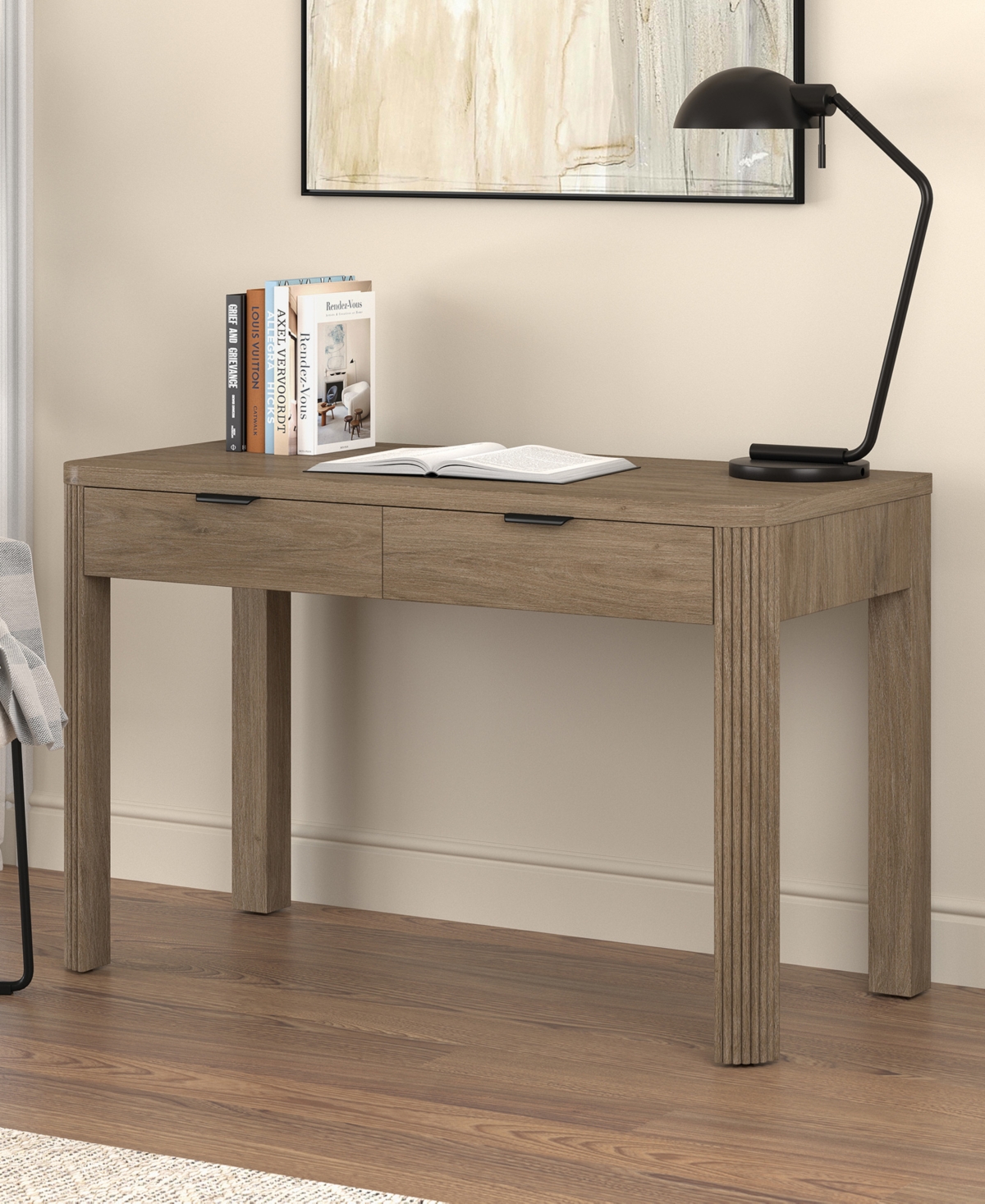 Hudson & Canal Lonsdale 48'' Wood Wide Rectangular Desk