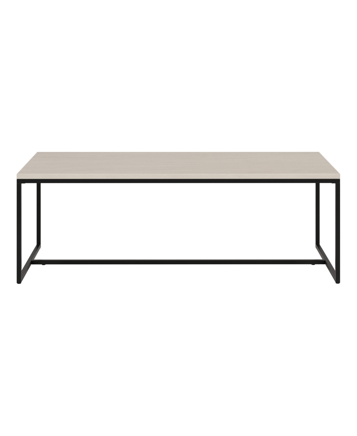 Hudson & Canal Boone 47" Wood Wide Rectangular Coffee Table