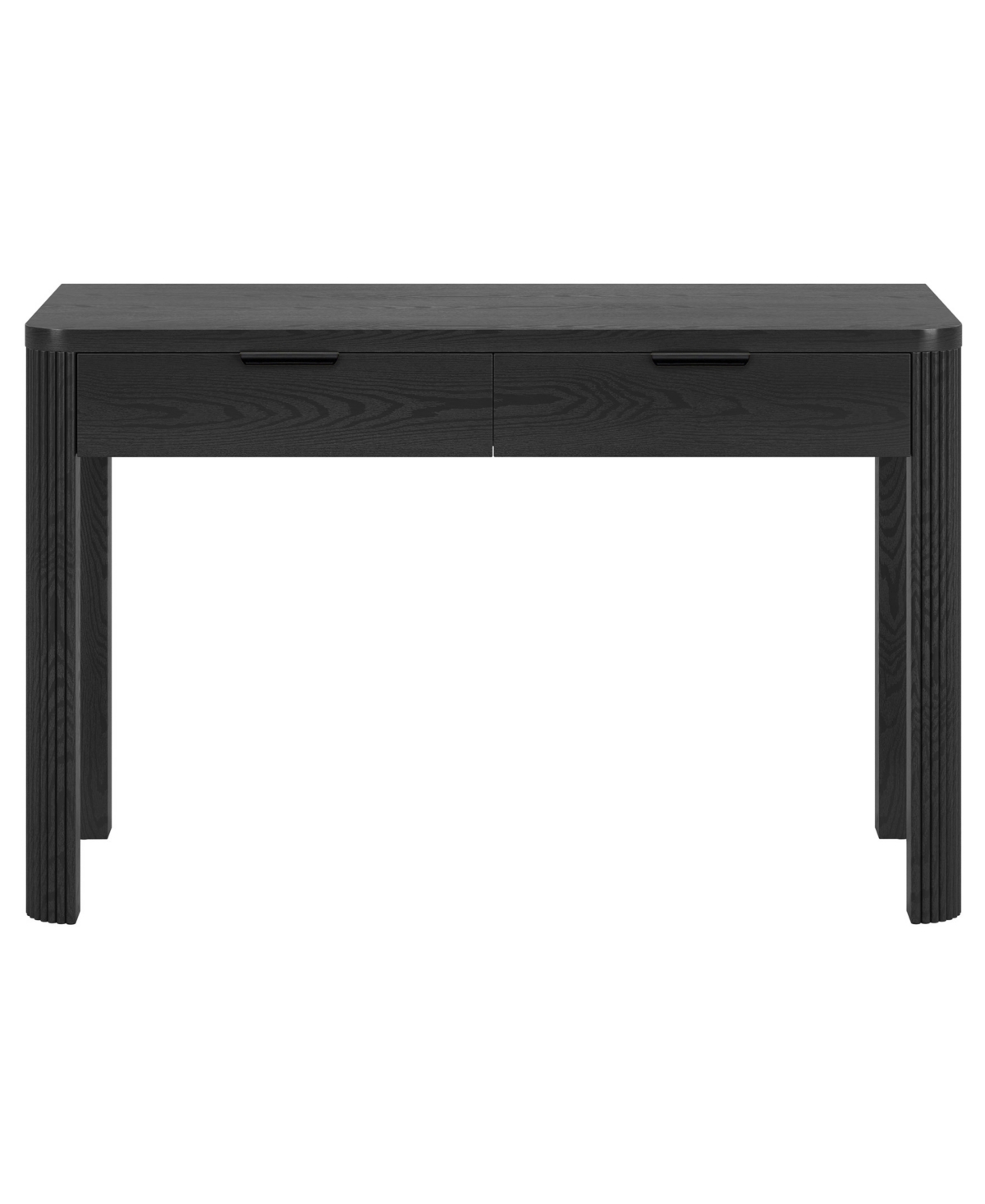 Hudson & Canal Lonsdale 48'' Wood Wide Rectangular Desk In Black