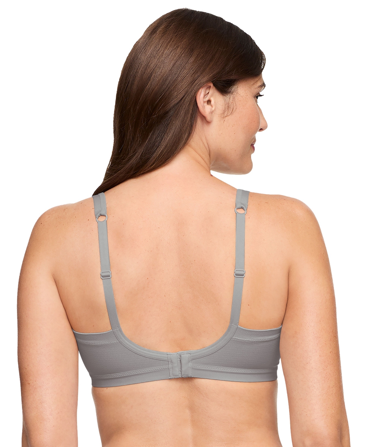 Warner's Warners Easy Does It Underarm-smoothing With Seamless Stretch Wireless Lightly Lined Comfort Bra Rm3 In Gray