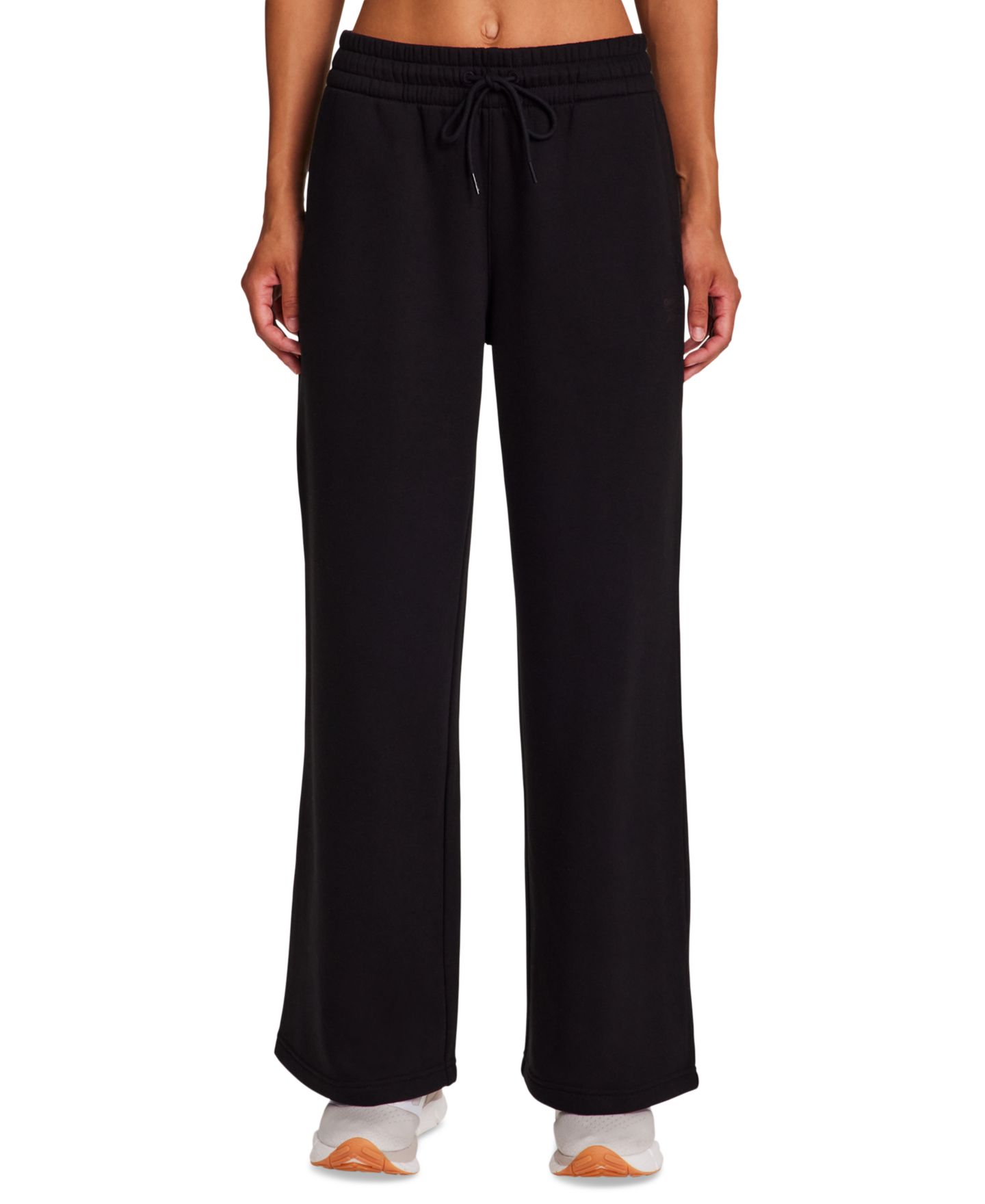 Женские брюки Reebok Tonal Wide-Leg Sweatpants, цвет: Чёрный — фото 3