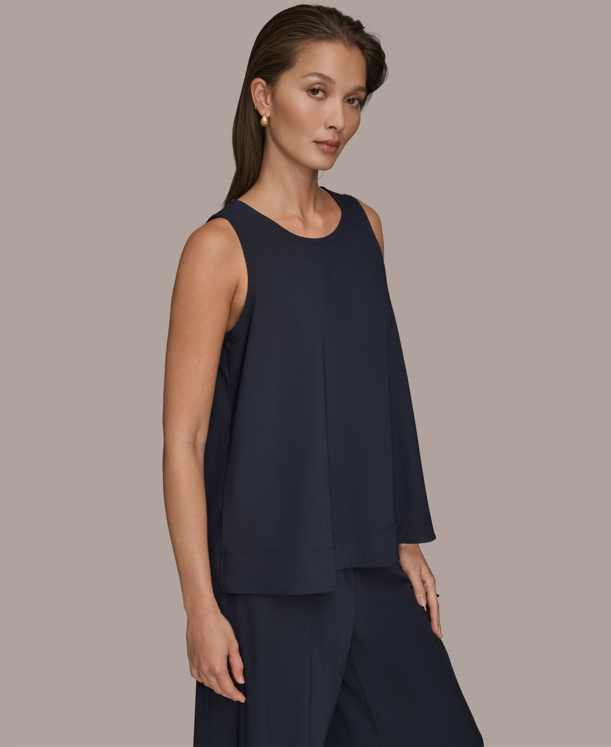 Donna Karan Weekend Women's Pull-on Top In Blue