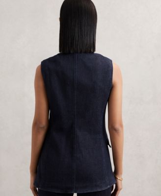 Women's Athena Denim Longline Waistcoat